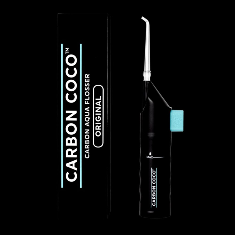Carbon Coco Oil Pulling Packs and Aqua Flosser